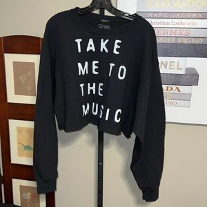 Euc Cold Crush cropped sweatshirt
